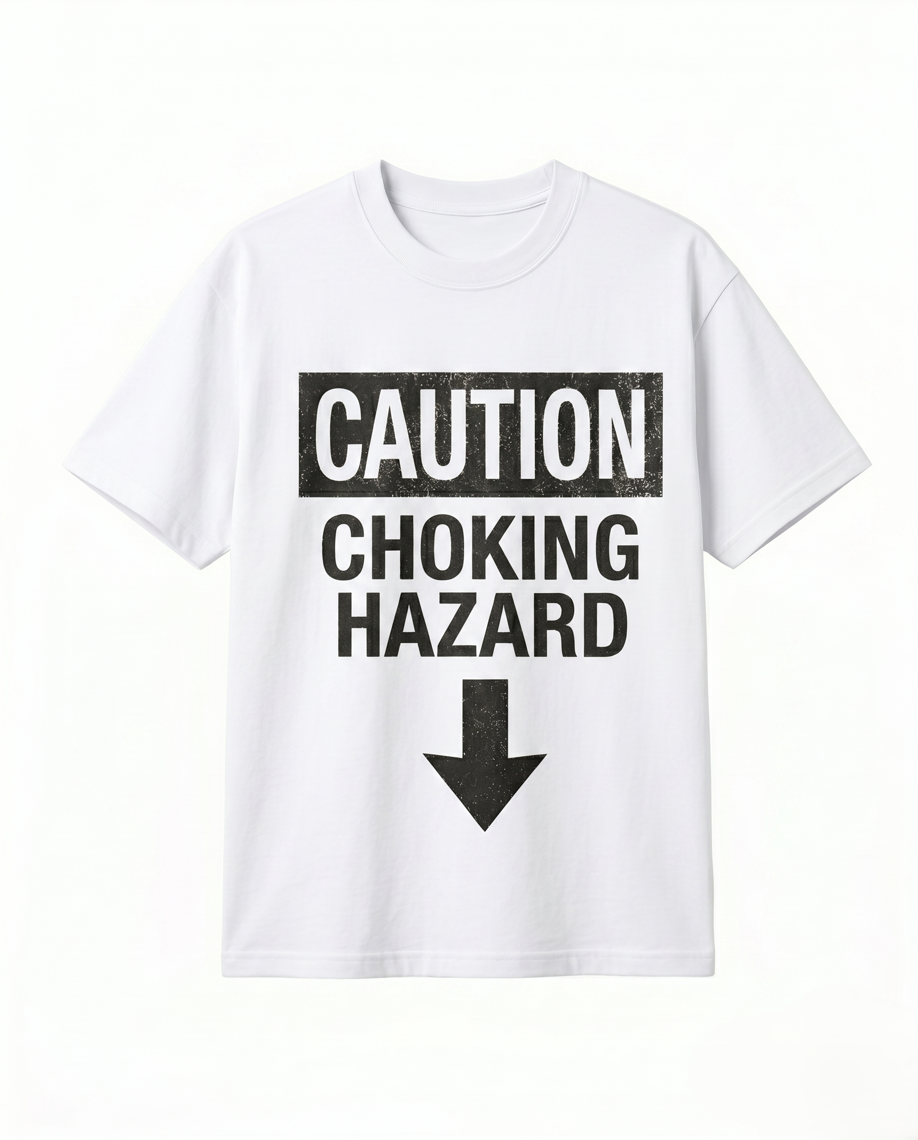 Caution Oversized Streetwear T-Shirt