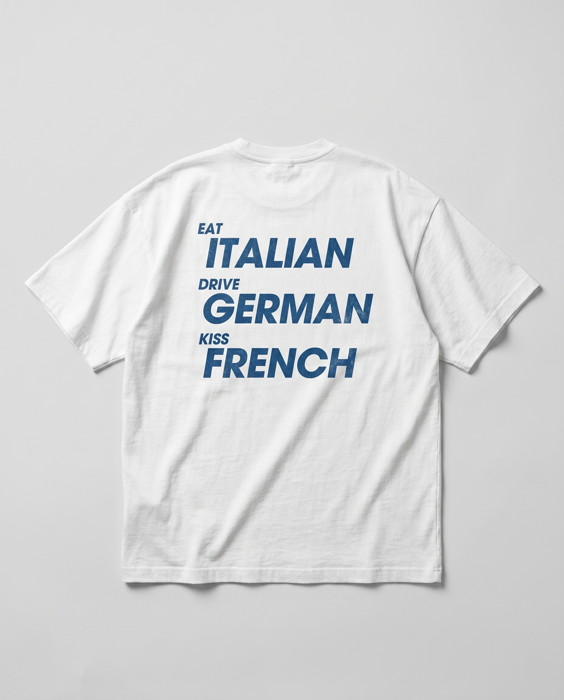 Eat Drive Kiss Oversized Streetwear T-Shirt