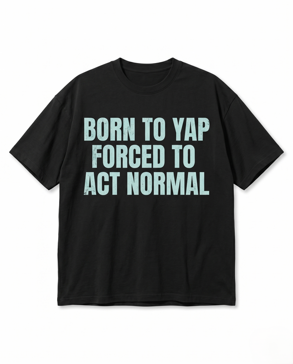 Photo of Forced To Be A Normal Oversized Streetwear T-Shirt
