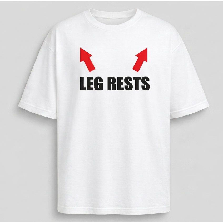 LEG RESTS Oversized Streetwear T-Shirt