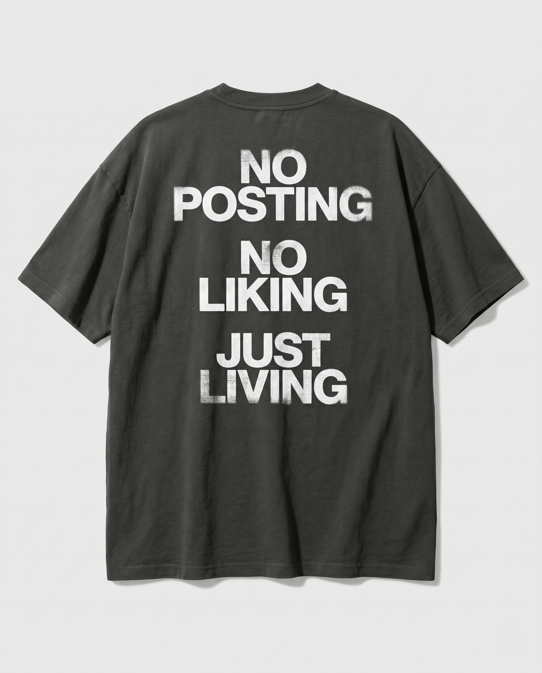 Just living Oversized Streetwear T-Shirt